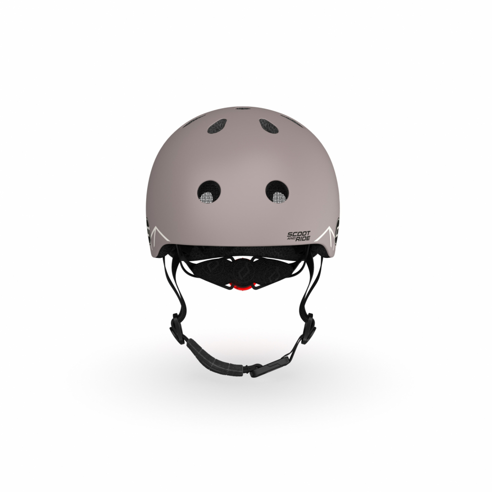 Casca copii Scoot and Ride cu LED Maro 45-51cm - imagine 4