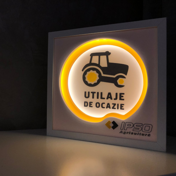 Tablou Luminos Logo 012 Noorhandmadeatelier - imagine 4