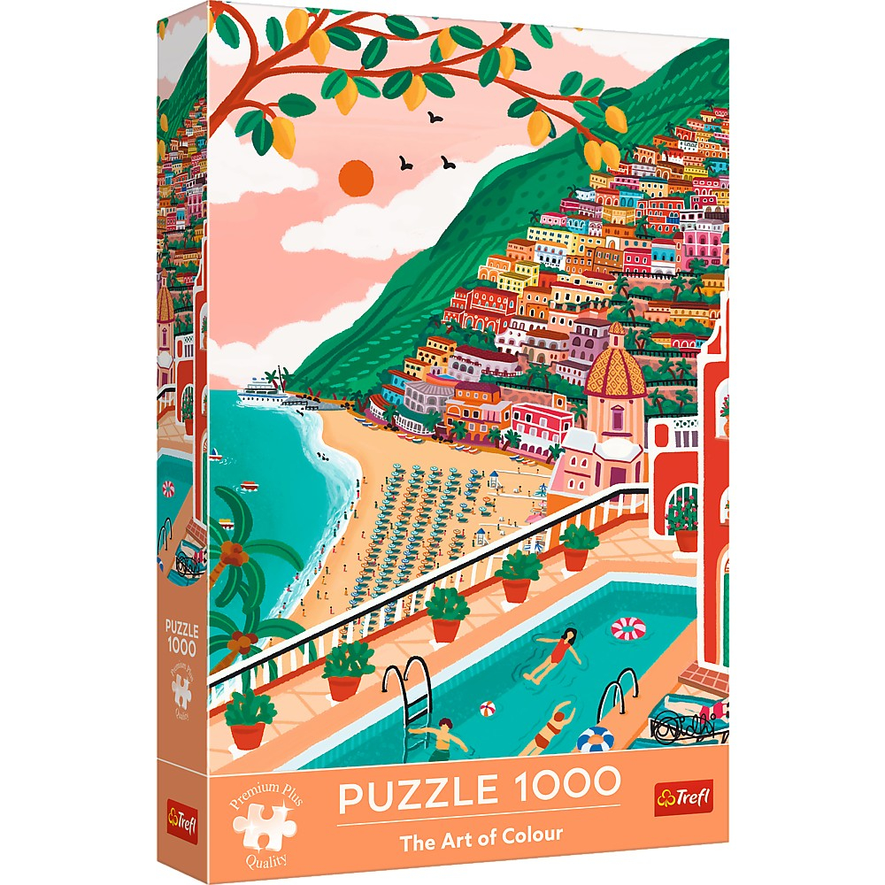 Puzzle Trefl Positano 1000 piese - Relaxare și concentrare