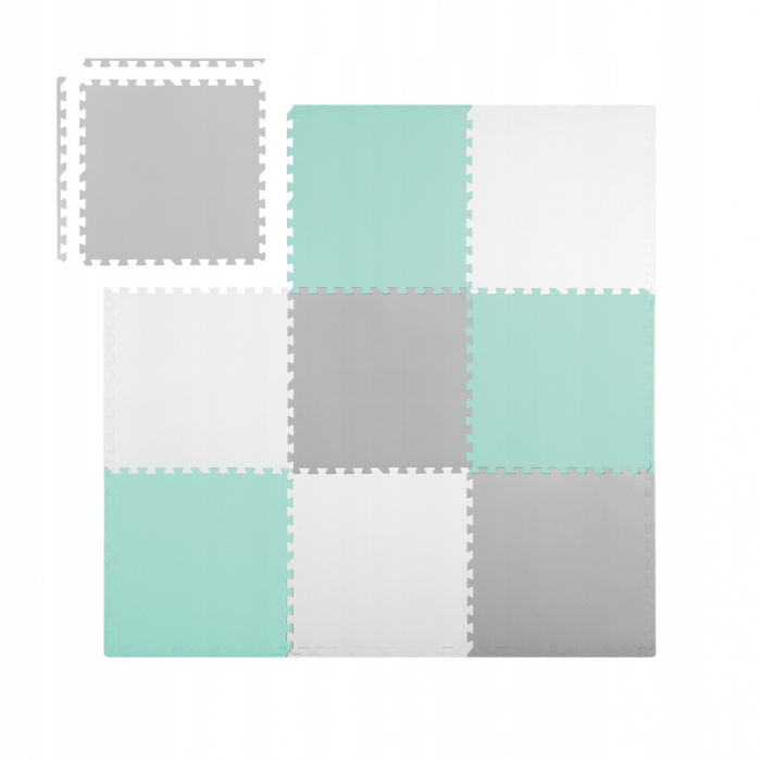 Covoras Joaca Ricokids 180x180 cm TurcoazGri - imagine 4