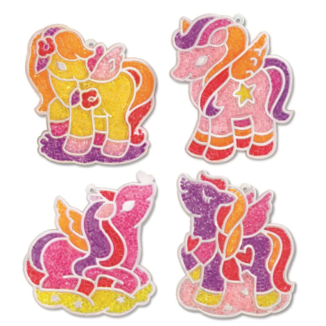 Set Creativ Unicorni 4M - Artă Margele Nisip - imagine 2