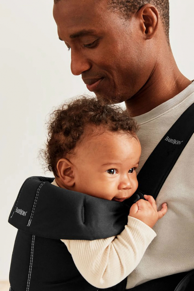 Marsupiu BabyBjorn Mini Black, Anatomic - imagine 5
