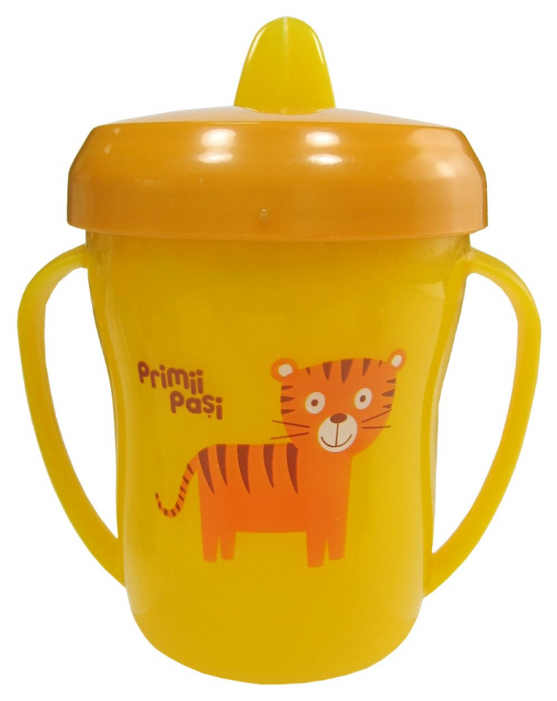 Cana Primii Pasi 200ml Galben cu Cioc Rabatabil