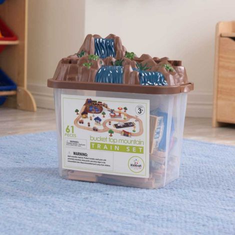 Kidkraft Trenulet Bucket Top Mountain, 61 Piese - imagine 2