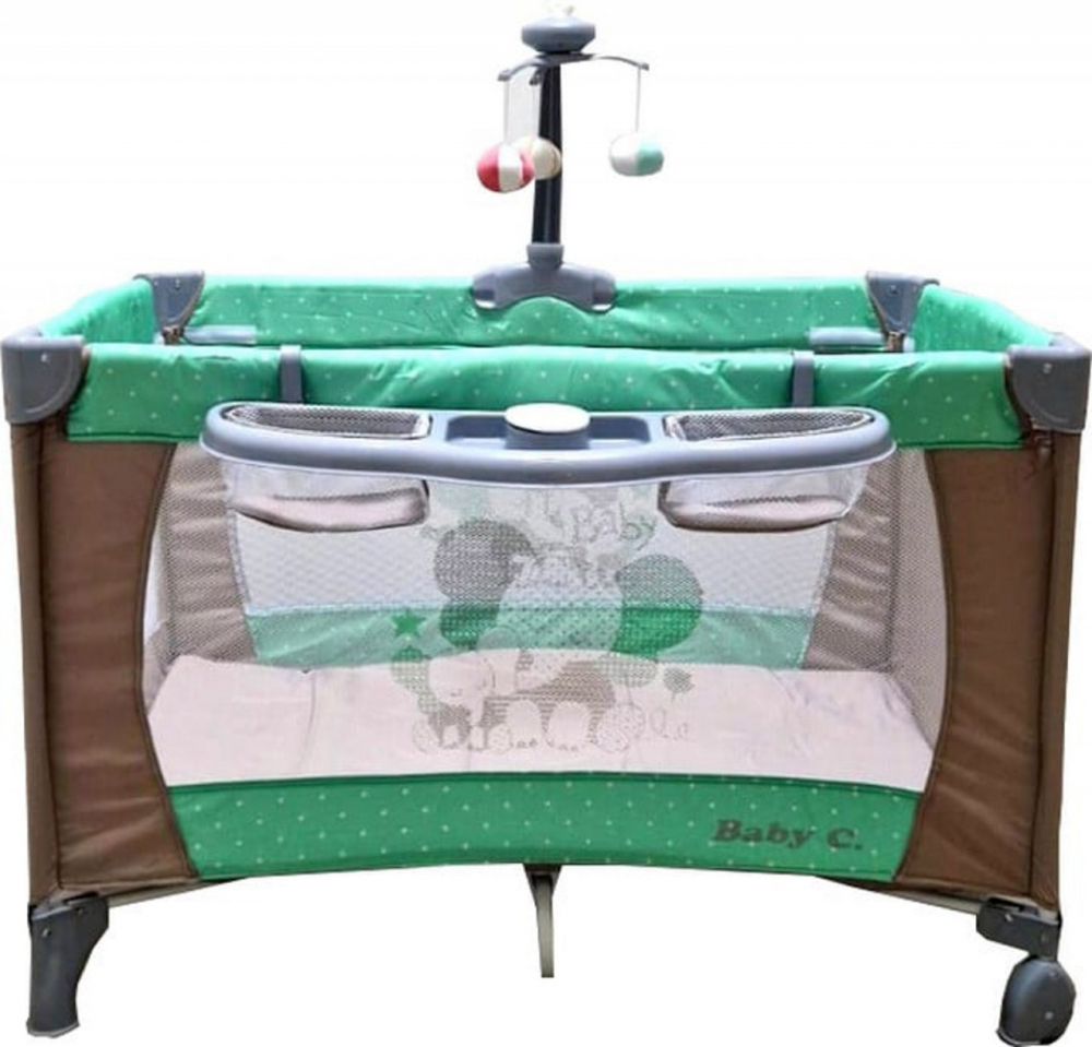 Patut Baby Care PRO FMAT Maro - Pliabil Complet Echipat - imagine 2