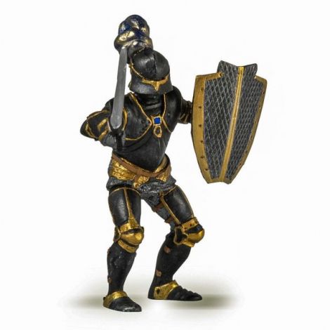Papo Cavaler Armură Neagră Figurină Medievală