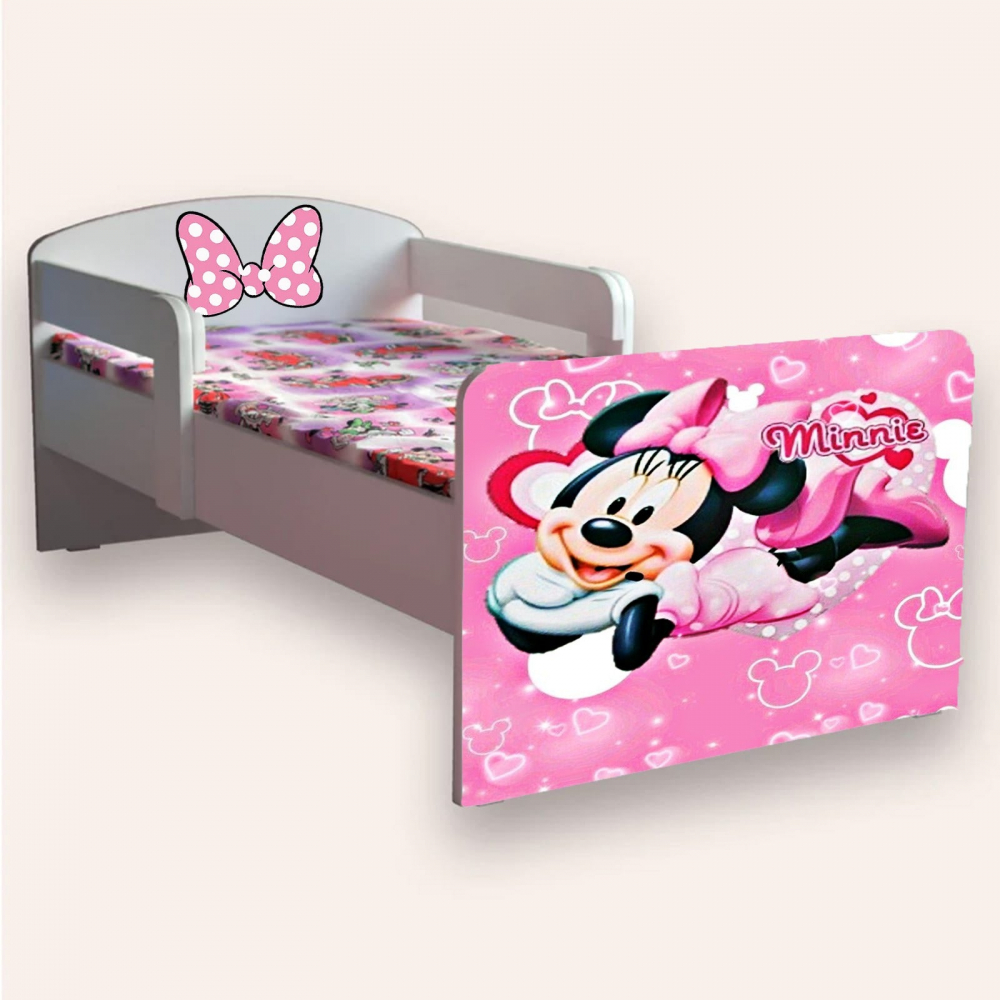 Pat Minnie Mouse Cameramagica 140x70 cu saltea - imagine 2