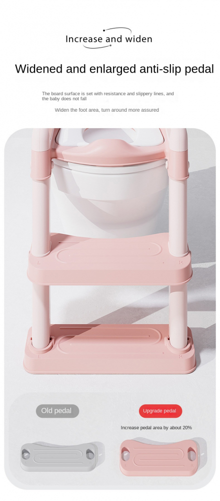 Reductor Toaletă Little Mom Pink Pliabil - imagine 3