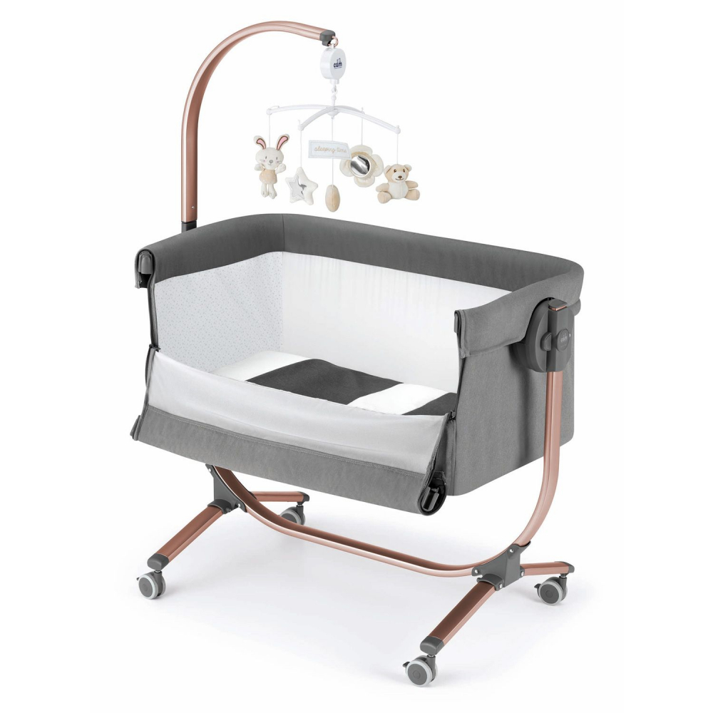 Patut Cullami Co-Sleeper 2-în-1 Gri, Cam - imagine 5