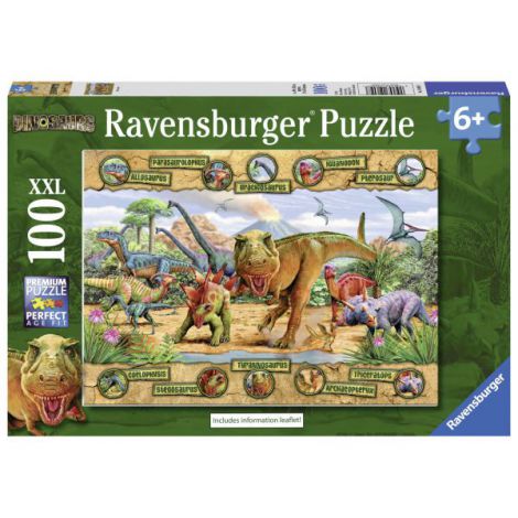 Puzzle Dinozauri 100 piese Ravensburger