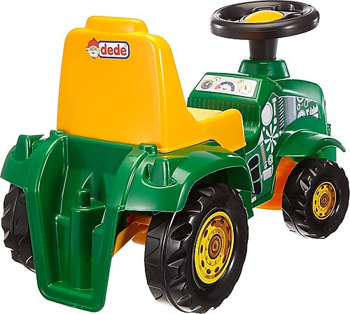 Tractor Dede Verde fără pedale cu portbagaj - imagine 4