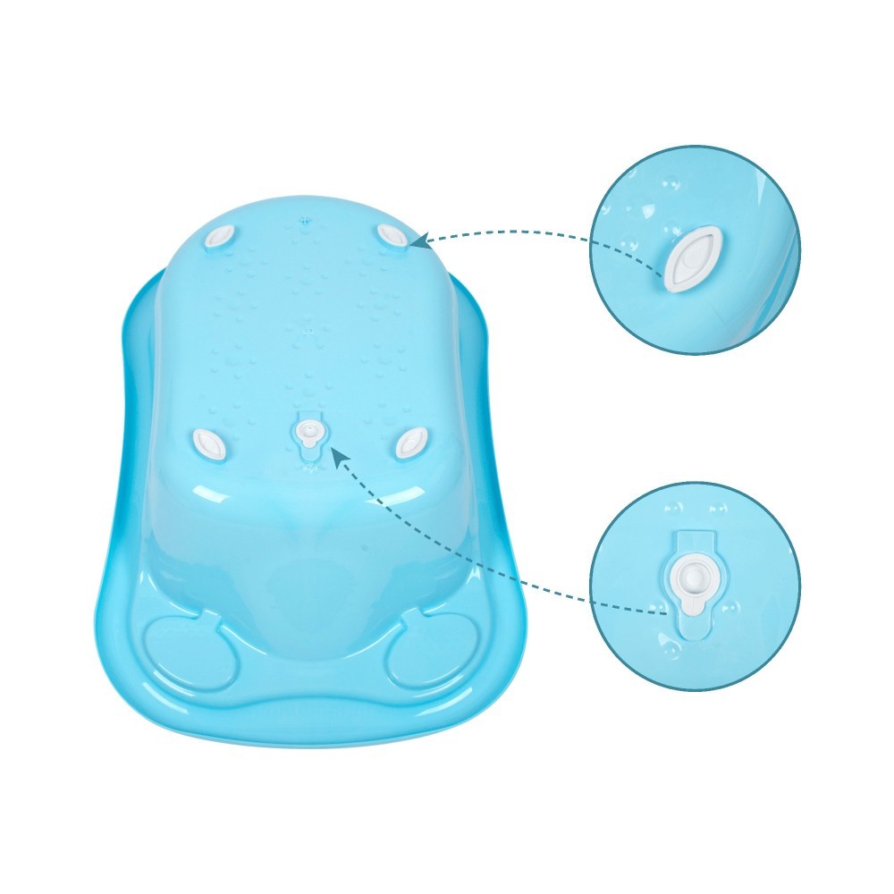 Cădiță SeviBebe Turquoise cu dop și fund anti-alunecare - imagine 4