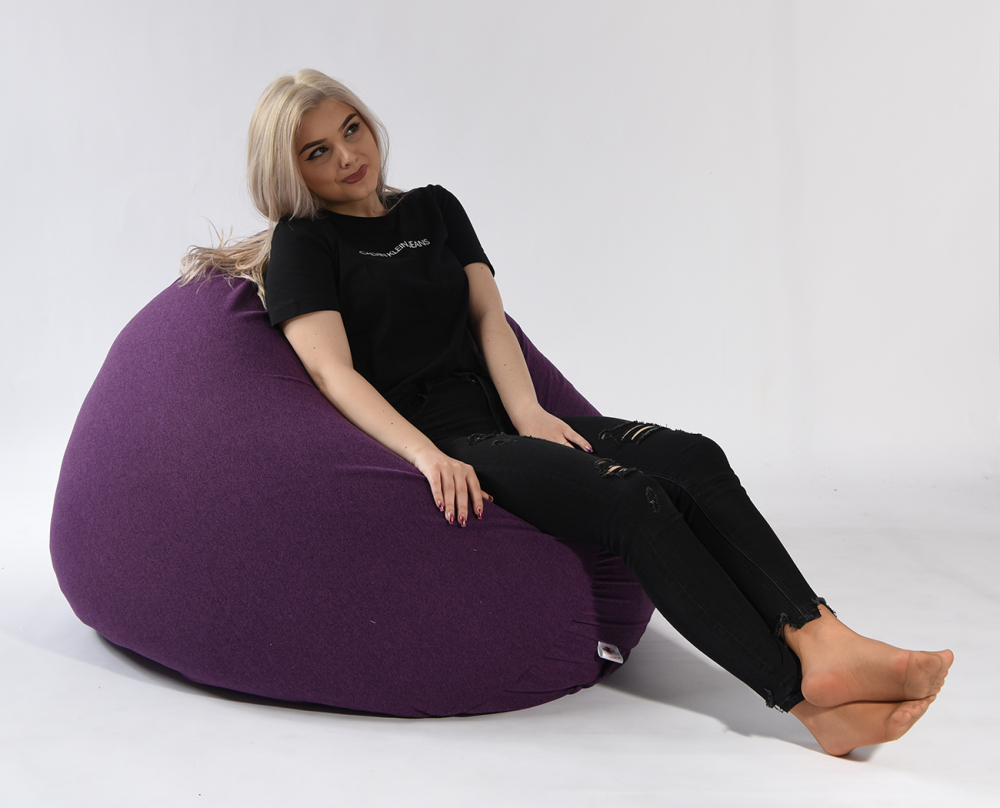 Fotoliu Pufrelax Relax XL Mulberry, Husă Detasabilă