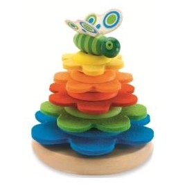 Piramidă Montessori Fluture Djeco | Jucărie Educativă