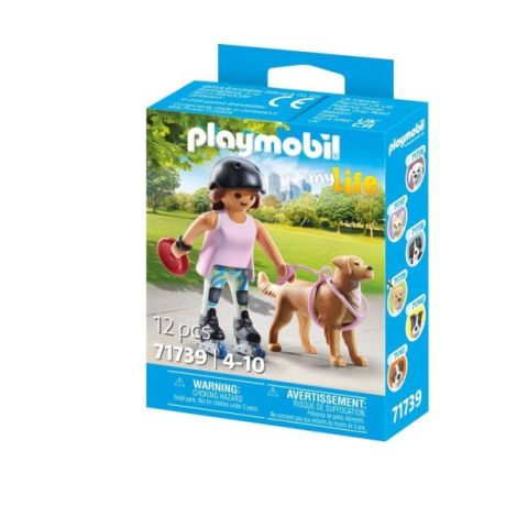 Playmobil Patinatoare cu Caine Retriever - imagine 3