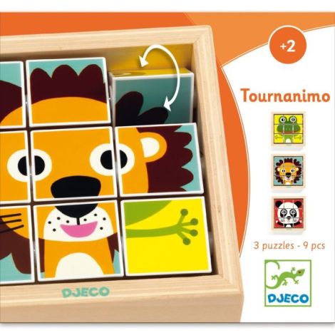 Puzzle Djeco Tournanimo - Dezvoltă Logică și Motricitate - imagine 3