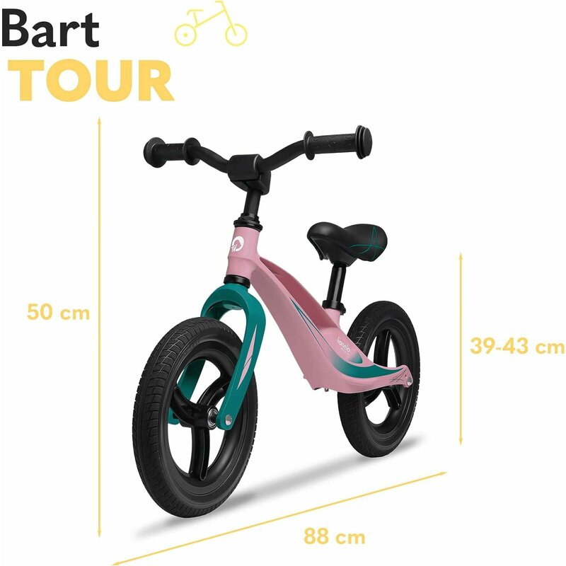 Bicicleta echilibru Lionelo Bart Pink 12 - imagine 2