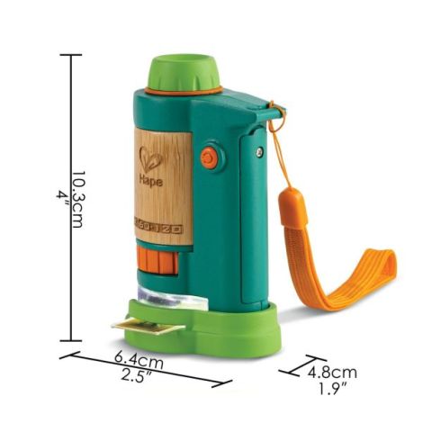 Hape Microscop Bambus pentru Copii | Jucarie Educativă - imagine 2