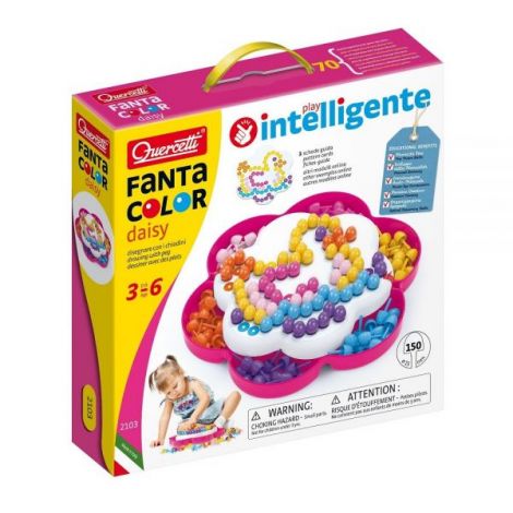 Quercetti Pixel Daisy - Joc Peg Creativ 3-6 ani