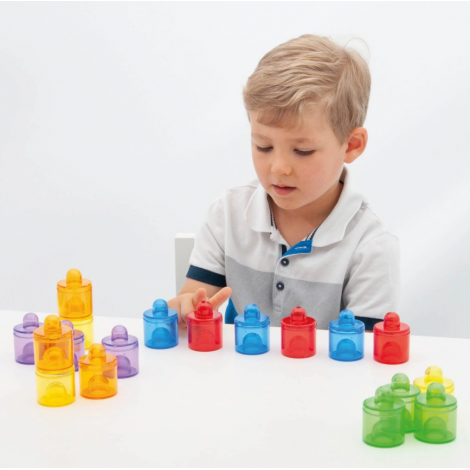 Set 18 cutiute translucide Tickit - Activitati senzoriale - imagine 3