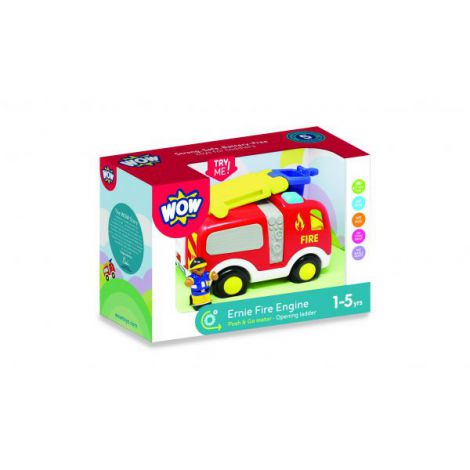 Wow Masina de Pompieri Ernie Push & Go cu Scara