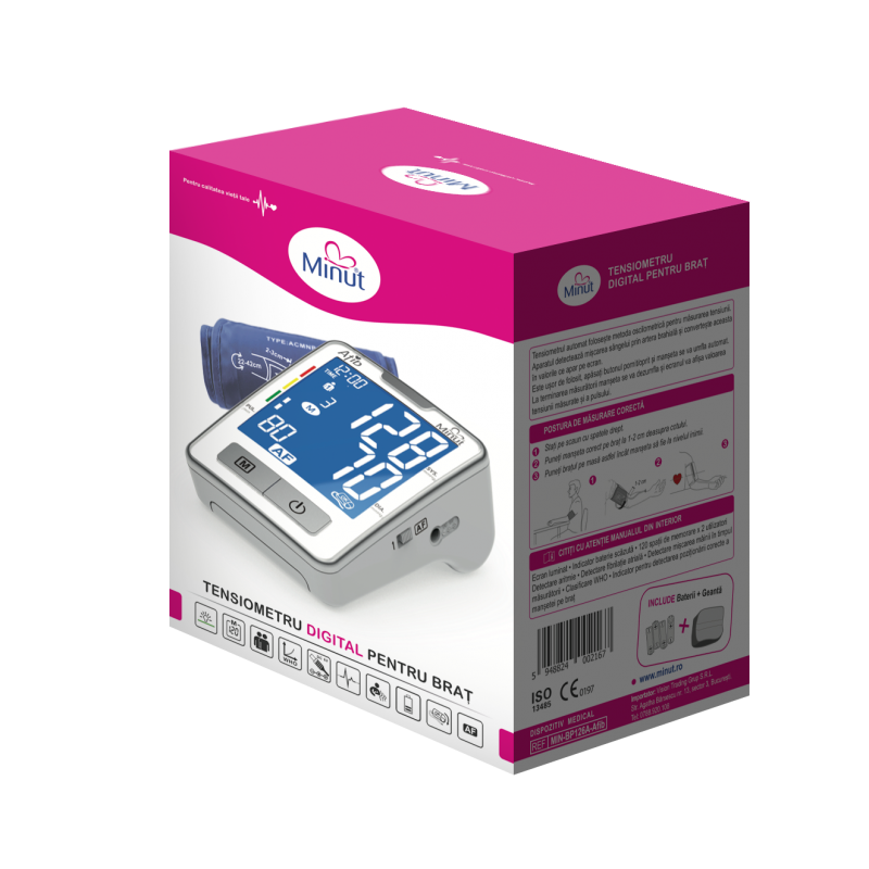 Tensiometru Minut Brat cu Detectie Afib - 244 RON