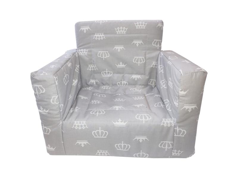 Fotoliu MyKids Coronite Gri, Detasabil - imagine 2