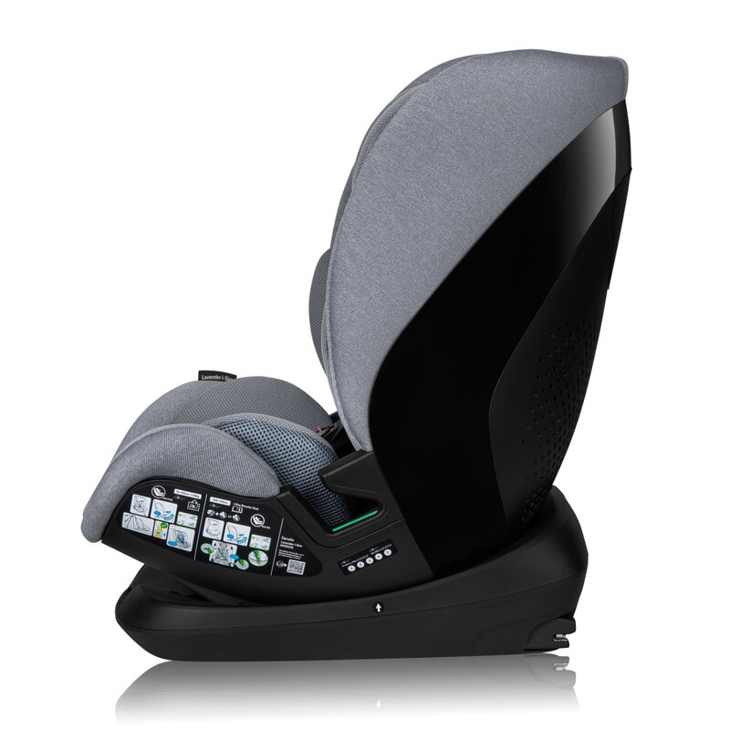 Scaun auto Lionelo Lavender I-Size Gri, Isofix - imagine 4