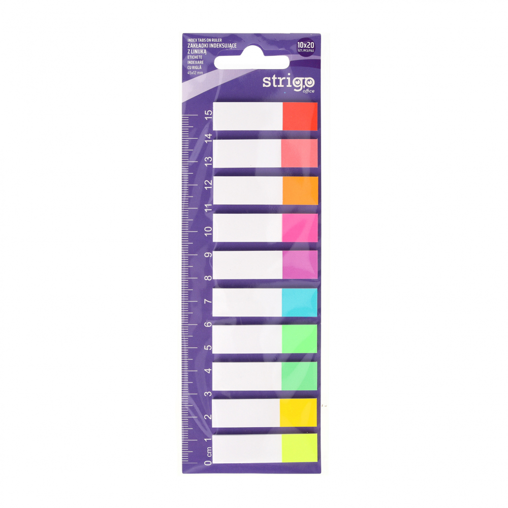 Etichete Indexare Strigo Neon, 200 buc