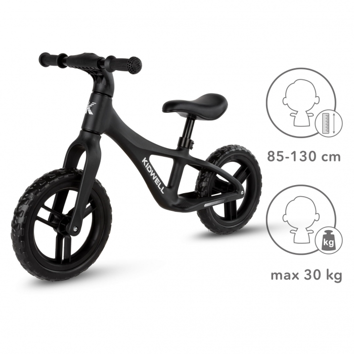 Bicicleta Kidwell Jogo Black - Ușoară și Practică - imagine 4