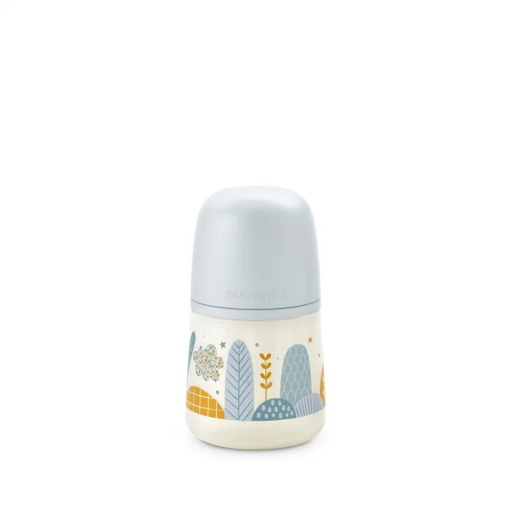 Biberon Suavinex Dreams 150ml, Tetina Fiziologica, Albastru - imagine 2