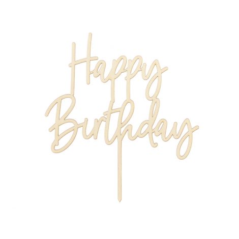 Decoratiune Tort Happy Birthday Party deco - Instant Festiv