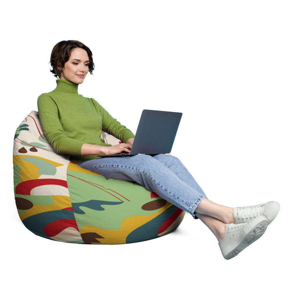 Husă Bean Bag Para XL Abstract Jungle | Updeco - imagine 4