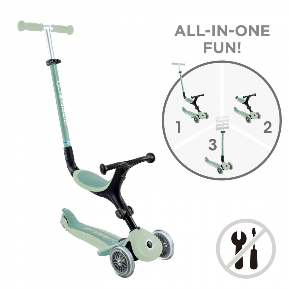 Trotineta Globber Go-Up 4 în 1 Ecologic Verde - imagine 7