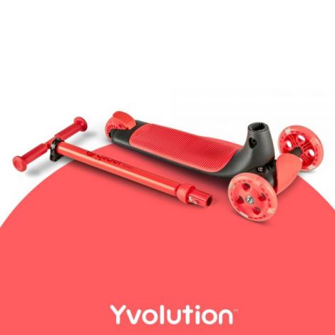 Yvolution Y Glider Kiwi - Trotineta 3 roti cu LED - imagine 4