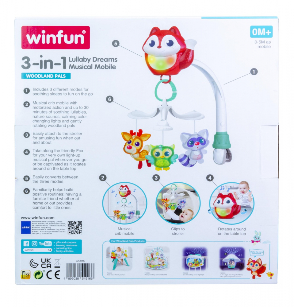 Proiector 3-in-1 Winfun Vulpita pentru Copii - imagine 4