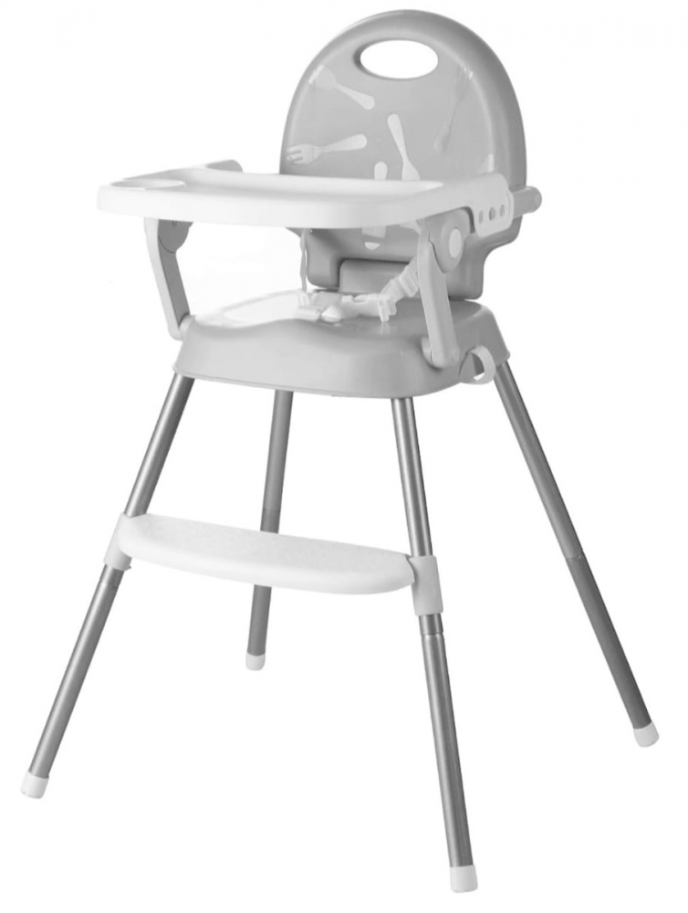 Little Mom Booster Gray - Scaun Masa 3-in-1 Pliabil