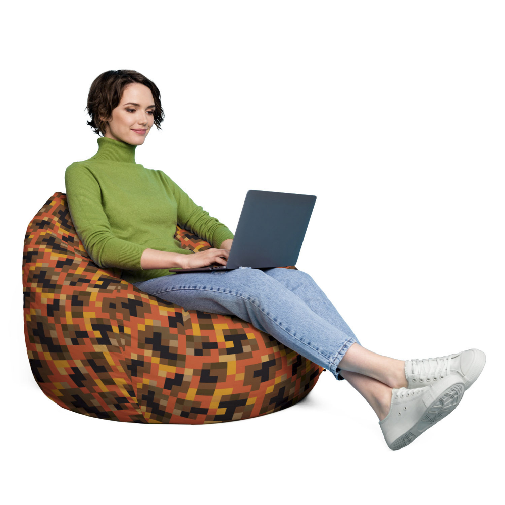 Husă Puf Bean Bag Para XL Minecraft Magma | Updeco - imagine 5