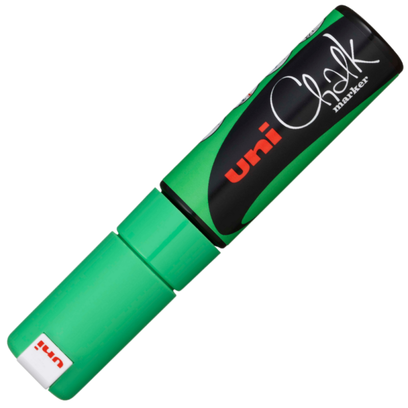 Marker Cretă Lichidă Uni Chalk Verde Fosforescent