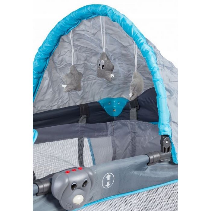 Patut pliant Ecotoys 625A cu functie leganare - imagine 5