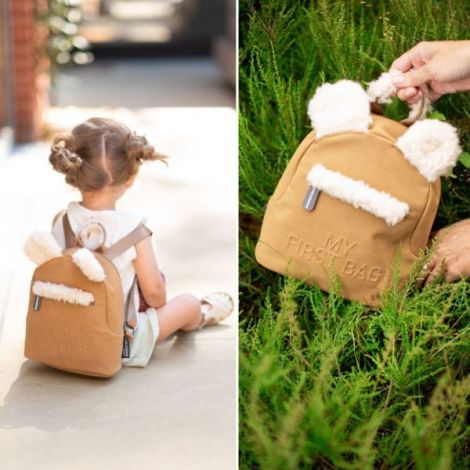 Rucsac Childhome My First Bag Bej - Practic și Sigur - imagine 3