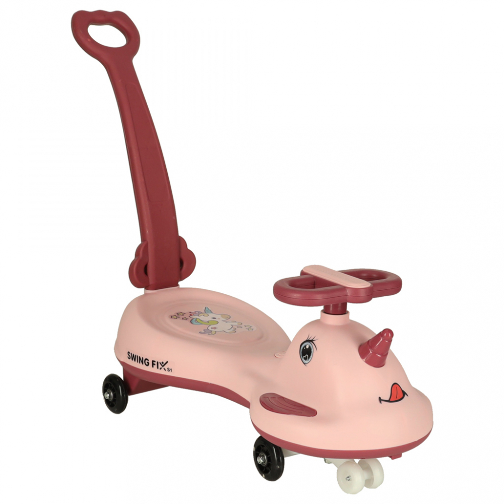 Ikonka PlasmaCar Roz cu LED - Plimbare Fun 65kg - imagine 2