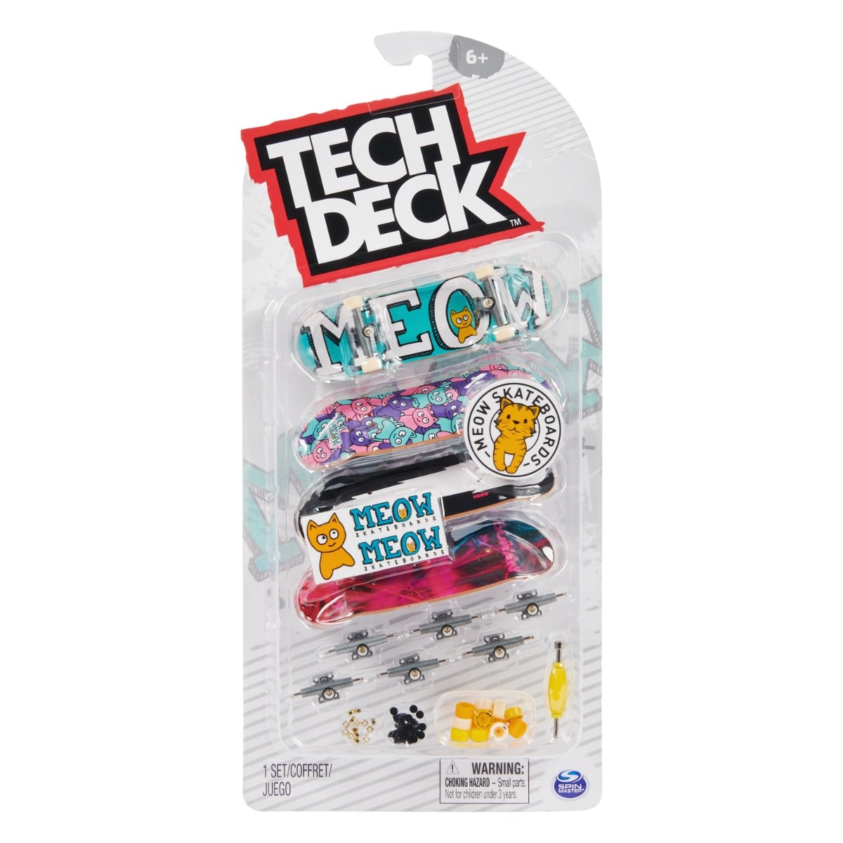 Set 4 Mini Placi Tech Deck Meow