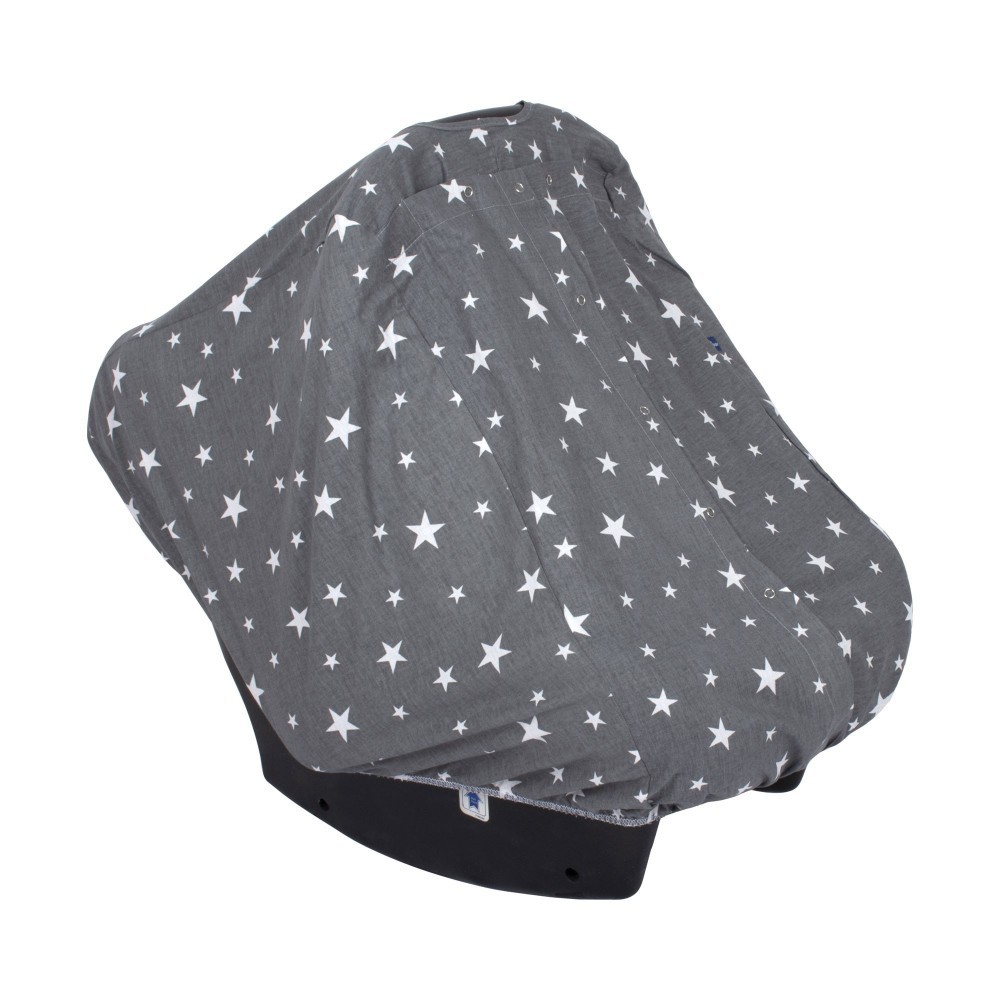 Husa protectie scoica SeviBebe Grey Stars - imagine 2