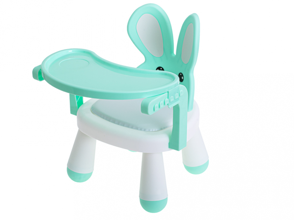 Scaun Masa Ikonka 2in1 Little Bunny Verde - imagine 2