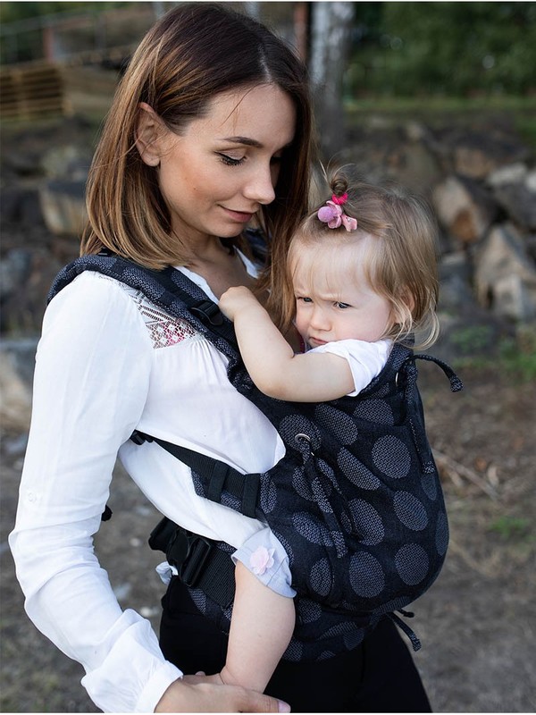 Marsupiu Kinder Hop Ergonomic Dark Grey - imagine 3