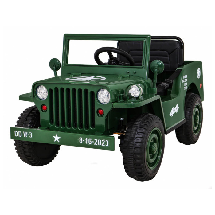 JEEP Militar Lux 4x4 Verde - Autokids