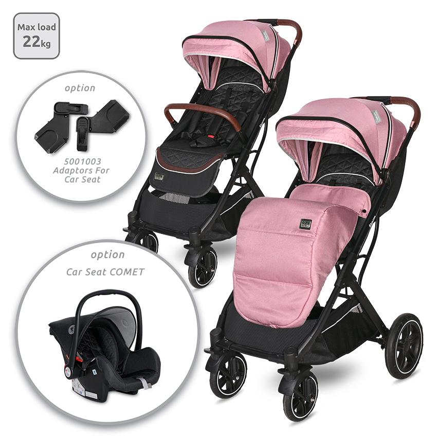 Carucior Lorelli Storm Rose Quartz, pana la 22kg