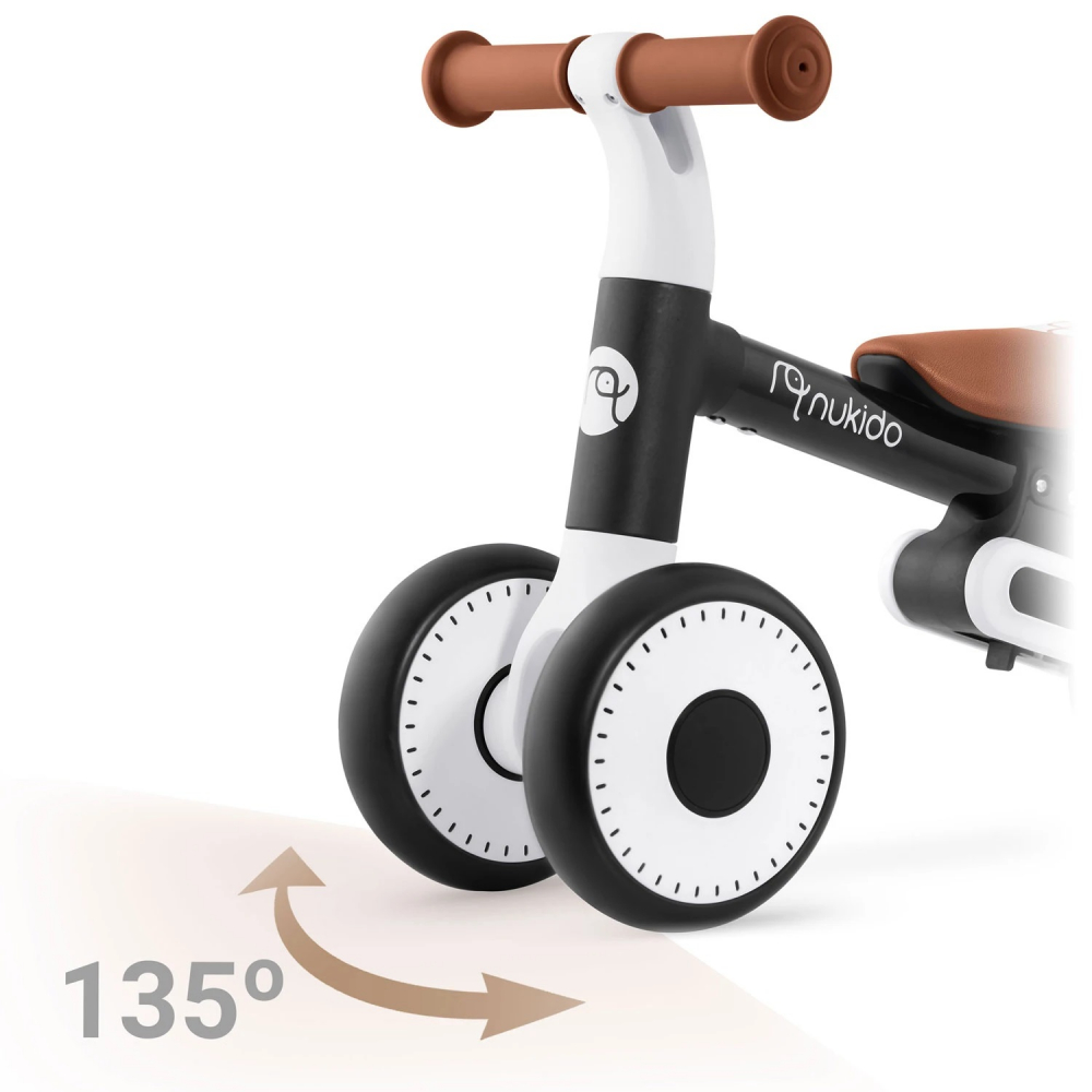 Bicicleta Echilibru Nukido Negru | Dezvoltare Copii - imagine 9