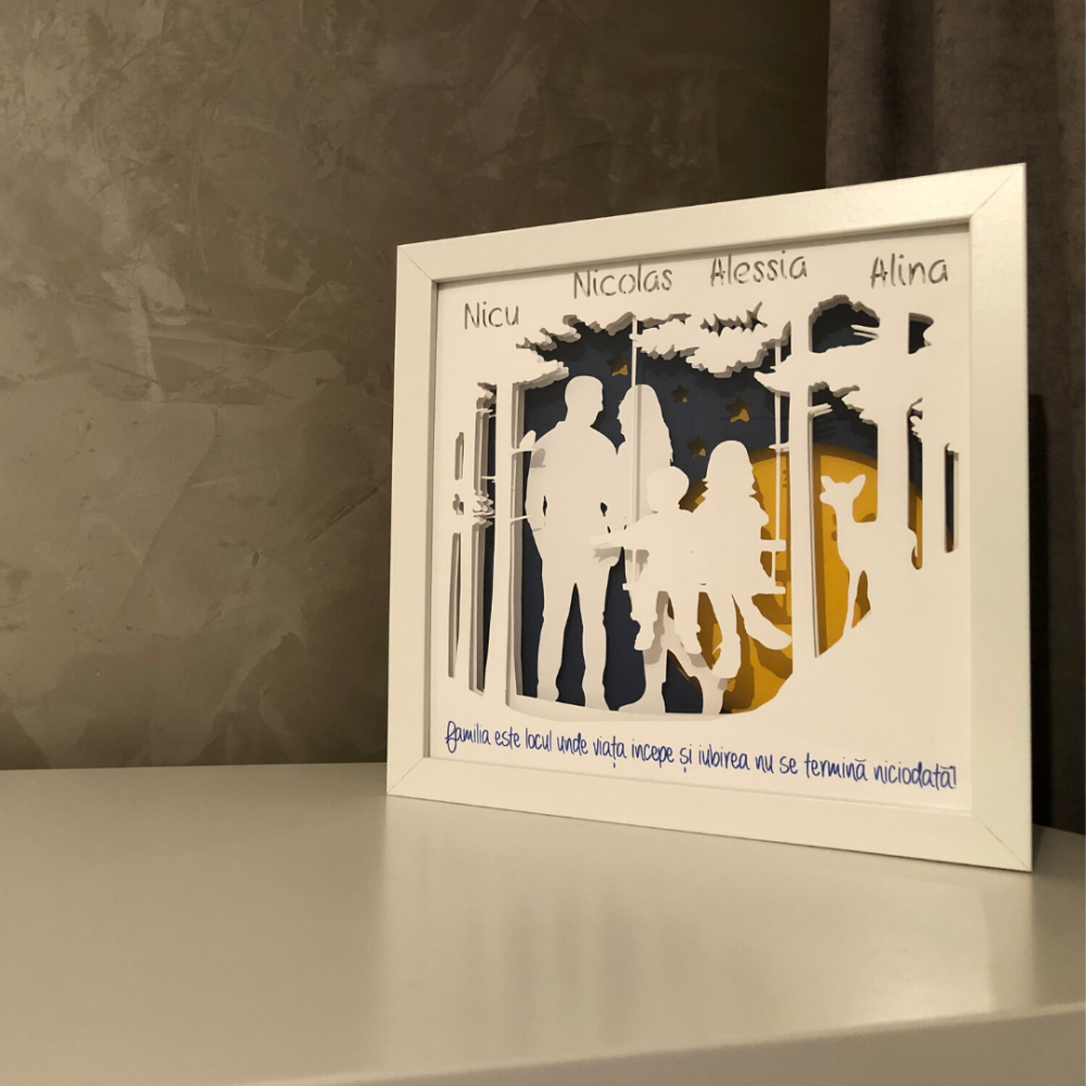 Tablou Luminos Părinți și Copii | Noorhandmadeatelier - imagine 5